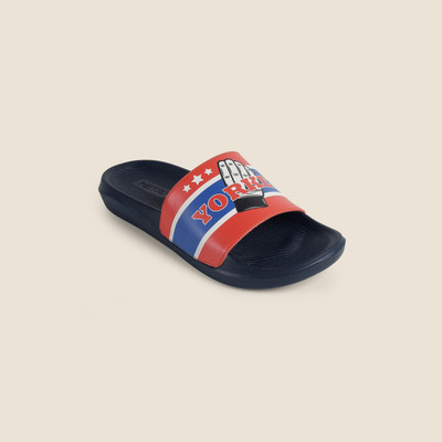 METRO Men Slides(Blue , 8)