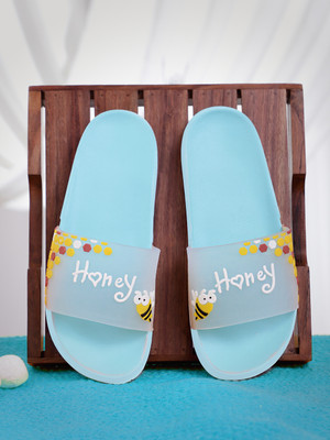 KAPYANSH Women Women Classic, Lightweight, Ultra cushion, Trendy Flipflops, Slipper, Slides Slides(Navy , 6)