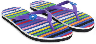 SOUL CULTURE Women Flip Flops(Multicolor , 8)