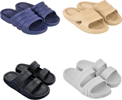 Feel alive Men Slippers(Multicolor , 9)
