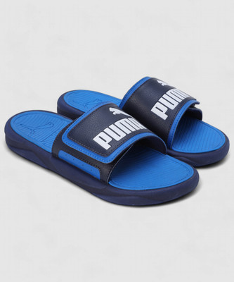 PUMA Men Royalcat Comfort Slides(Blue , 6)