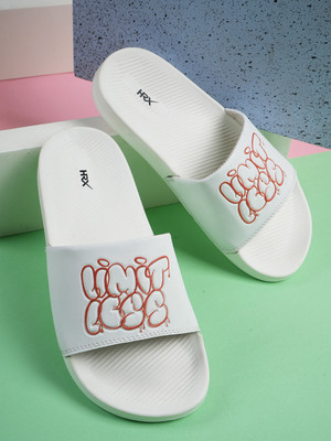 HRX by Hrithik Roshan Men Slippers(Off White , 7)