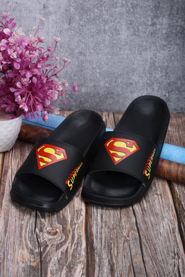 Footox Men Slippers | Slides | Flipflop | Clogs | Ortho | Acupressure Flip Flops(Black , 6)