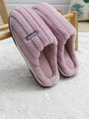 WOLVESDEN Women Slippers(Purple , 7)
