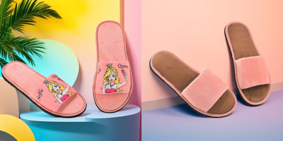 Y key Women Flip Flops(Pink, Pink , 4)
