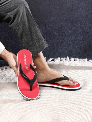 DUOSOFT Women Doctor Slipper|Super Soft|Orthopedic|Lightweight|Diabetic|Antiskid Slippers(Red , 4)