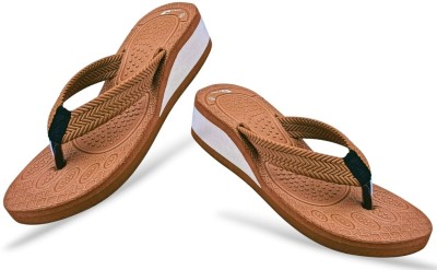 OSM Women Slippers(Brown , 4)