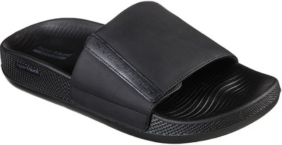Skechers Men Slides(Black , 6)