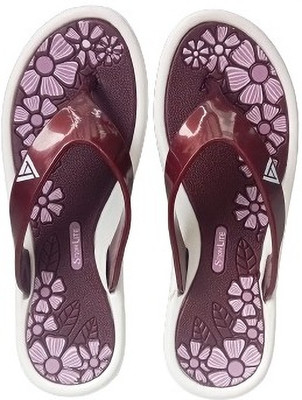 Snowlite Women Flip Flops(Maroon , 6)