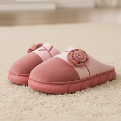 VRITRAZ Women Slippers(Pink , 6)