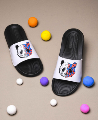 Shoe Mate Men Slides(White , 8)