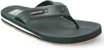 TREKIVA Men Premium Slippers Trendy Comfortable Flexible & Durable, Anti-Skid| TFG-1047 Flip Flops(Black , 8)