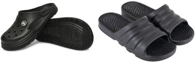 ventus Men Slippers(Black , 9)