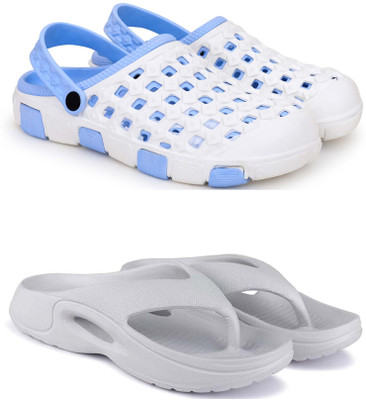 KAPYANSH Men Slippers(Blue, Grey , 7)