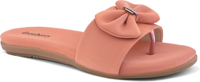Dressberry Women Slippers(Pink , 5)