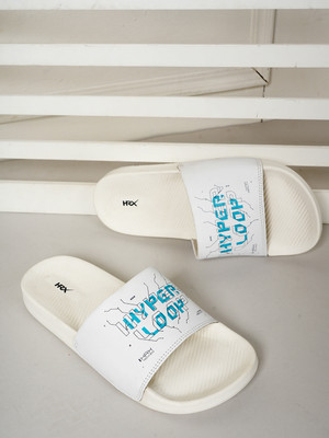 HRX by Hrithik Roshan Men Slides(Off White , 11)