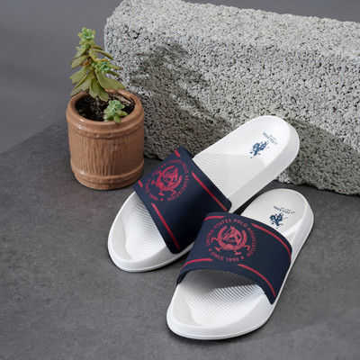 U.S. POLO ASSN. Men Slides(White , 10)