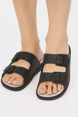 Lakhani Vardaan Men Slippers(Black , 7)