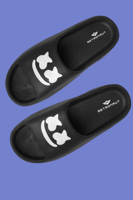 M7 By Metronaut Men Slides(Black , 7)