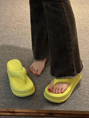 Deals4you Women Slippers(Olive , 6)