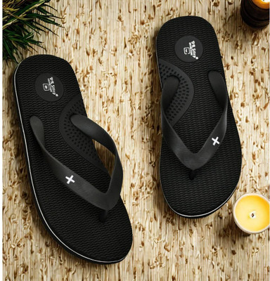 DR STTEP Men Slippers(Black , 8)