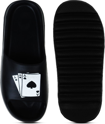 Pampy Angel Men Slides(Black , 7)