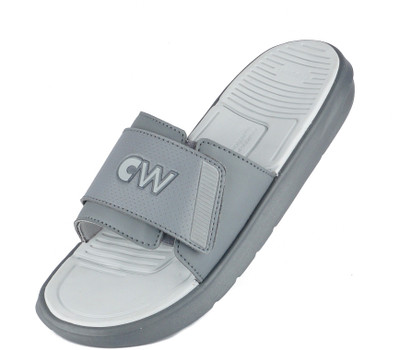 COMFORT WALK Men Slides(Grey , 7)