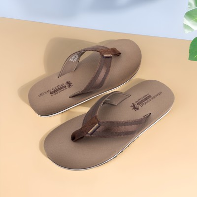 RED TAPE Men Flip Flops(Brown , 10)