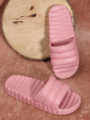 Roadster Women Slides(Pink , 5)
