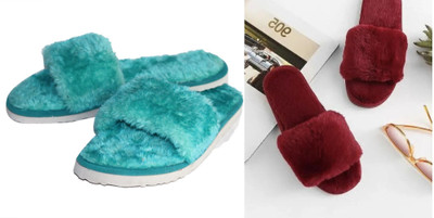 rexizone Women Slides(Maroon, Green , 4)