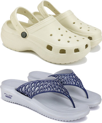 Earton Women Flip Flops(Multicolor , 8)