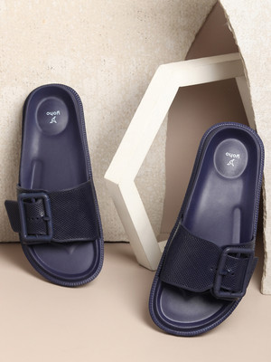 yoho Women Slides(Blue , 6)