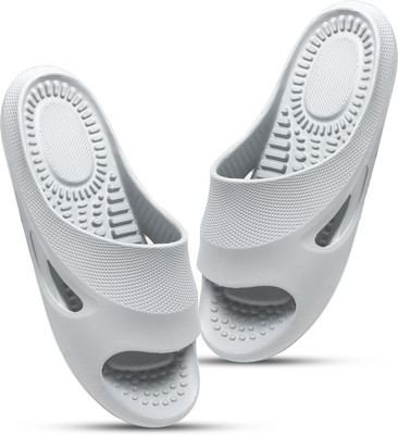 DOCTOR HEALTH Men Extra soft|Soft|Orthopedic|Comfortable|Ultra Soft|Men Slippers Flip Flop Flip Flops(Grey , 8)