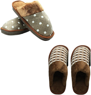 Mahi Enterprises Men Flip Flops(Olive, Brown , 9)