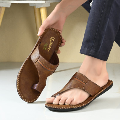 Softy Vegen Men Slippers(Brown , 8)