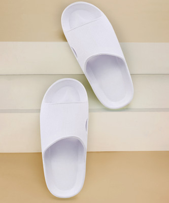 Ambit Men Best Quality Trendy Stylish EVA Material Extra Soft | for Men | Flip Flops Slides(White , 6)