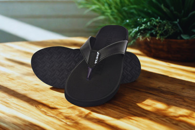 DR STTEP Women Soft Ortho Slippers for Women | Comfortable Anti-Skid Flip Flops Daily Use Slippers(Black , 6)
