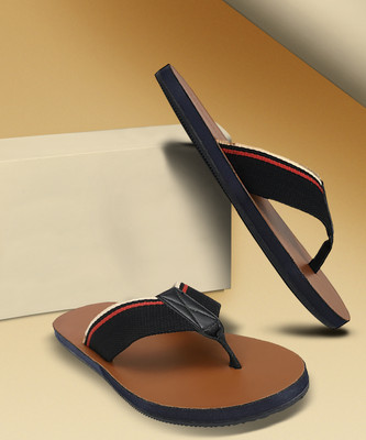 LOUIS PHILIPPE Men Flip Flops(Black , 10)