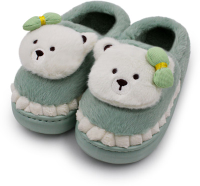 VRITRAZ Women Slippers(Green , 7)
