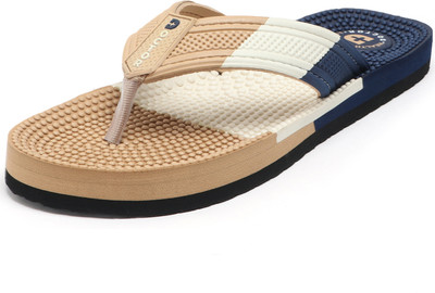 DOCTOR HEALTH Men Men Newlylaunch Comfortable Orthopaedic Diabetic Lightweight Antiskid Flip Flops Slippers(Beige , 7)