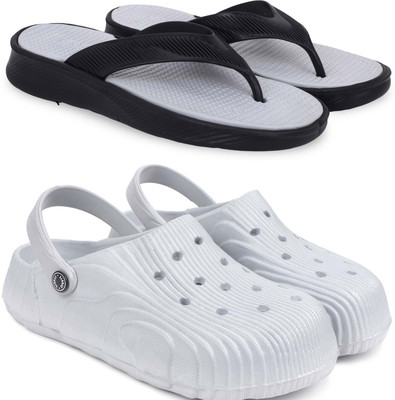 KAPYANSH Men Slippers(Grey, Grey , 8)