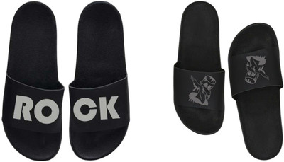 nvisan Men Slides(Grey, Grey , 6)