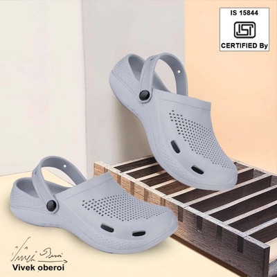 BERSACHE Men Flip Flops(Grey , 10)