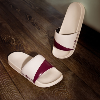 ARVAN Men Slides(Maroon, White , 10)