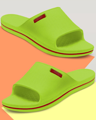 FitFusion Men Trendy Stylish Daily Use Extra Soft and Comfortable Slide For Men's Slides(Green, Red , 8)