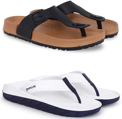 Pampy Angel Men Slippers(Beige, White , 10)