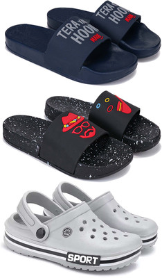 Pennen Men Slippers(Grey , 7)