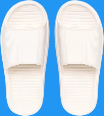 pidical Women Flip Flops(White , 4)