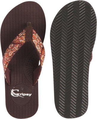 Gripsy Men Flip Flops(Red , 6)