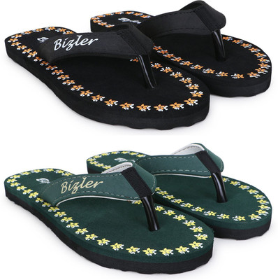 BIZLER Women Soft Ortho Slippers | Lightweight, Non-Slip & Stylish Daily Wear Slippers(Multicolor , 5)